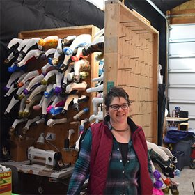 Angela in her shop