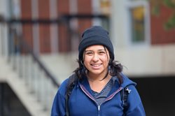 Student on campus